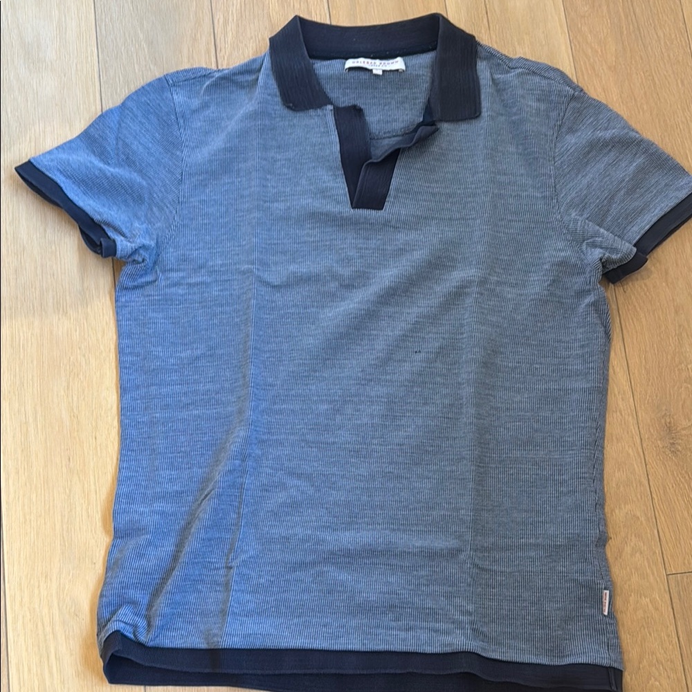 Orlebar brown  Blue Polo Shirt